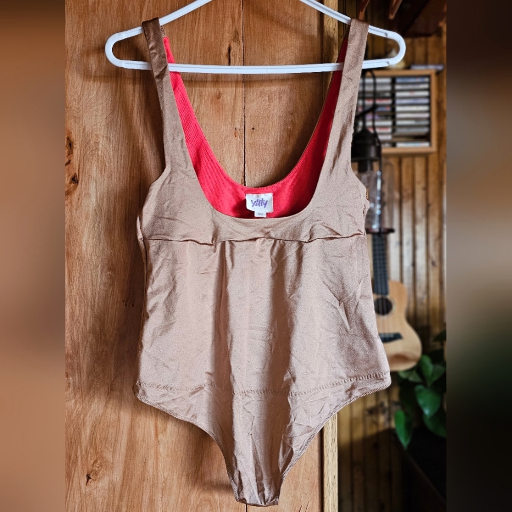 Yitty Headliner Shaping Open Bust Thong Bodysuit